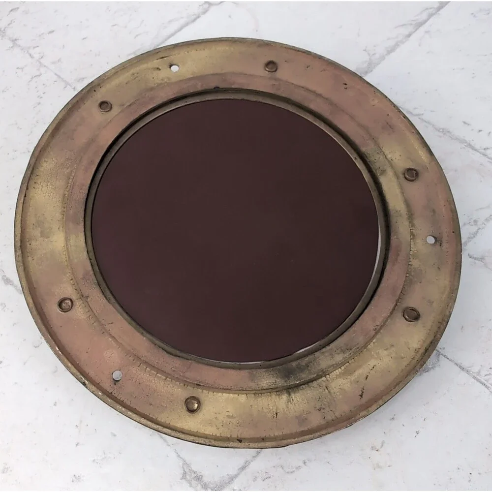 Mirror vintage brass